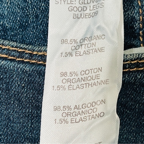 Good American Good Legs High Rise Skinny Jeans Super Stretch- Dark Blue - Picture 11 of 15